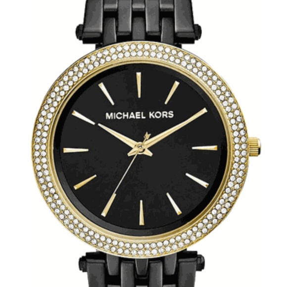 michael kors black watch for ladies